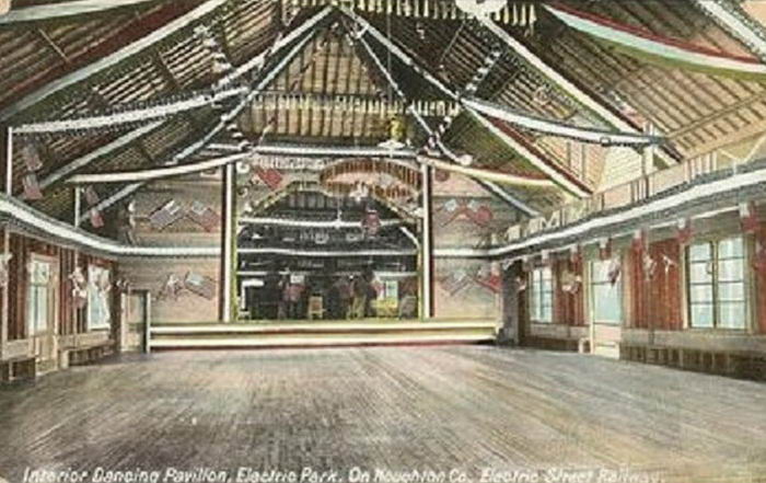 Electric Park Dance Pavillion - Old Post Card Photo